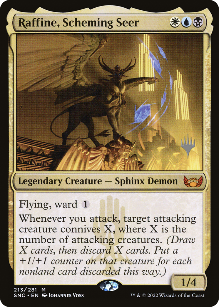 Raffine, Scheming Seer (Promo Pack) [Streets of New Capenna Promos] Foil