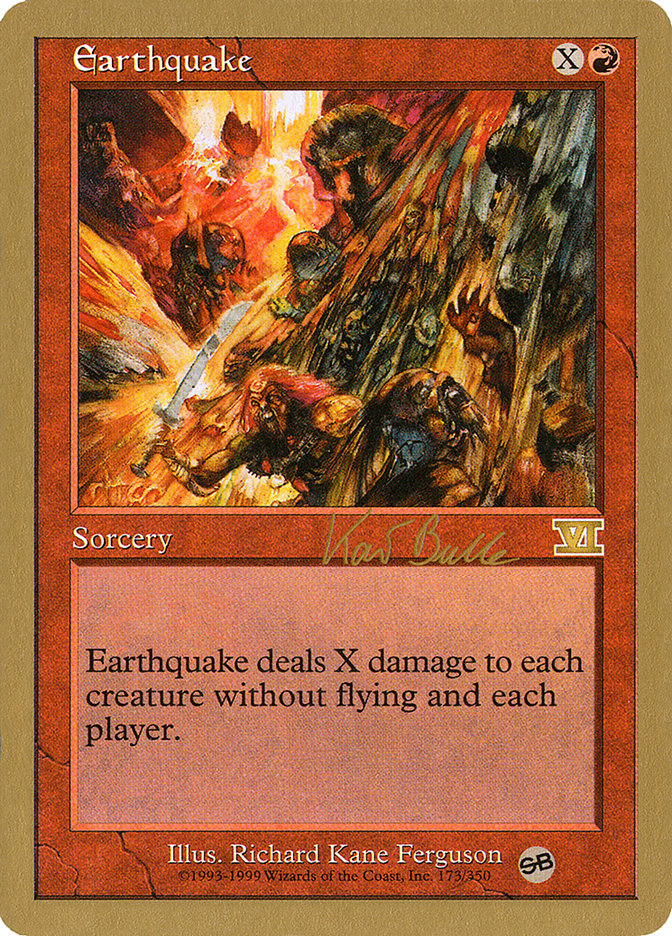 Earthquake (Kai Budde) (SB) [World Championship Decks 1999] | Silver Goblin