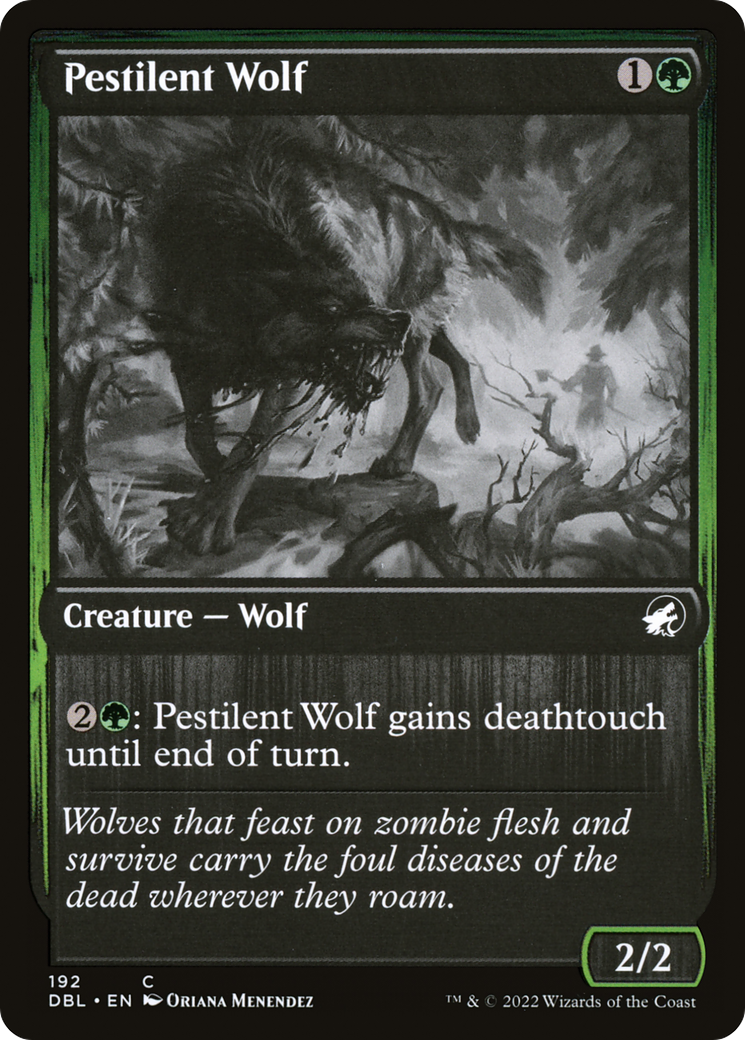 Pestilent Wolf [Innistrad: Double Feature] Foil