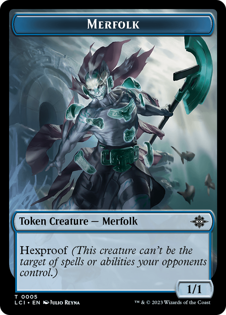 Gnome // Merfolk Double-Sided Token [The Lost Caverns of Ixalan Tokens] | Silver Goblin