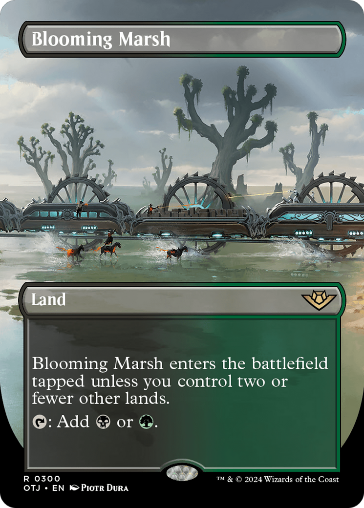 Blooming Marsh (Borderless) [Outlaws of Thunder Junction] | Silver Goblin