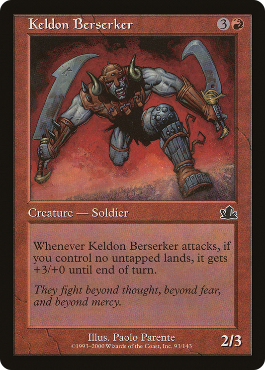Keldon Berserker [Prophecy] Foil