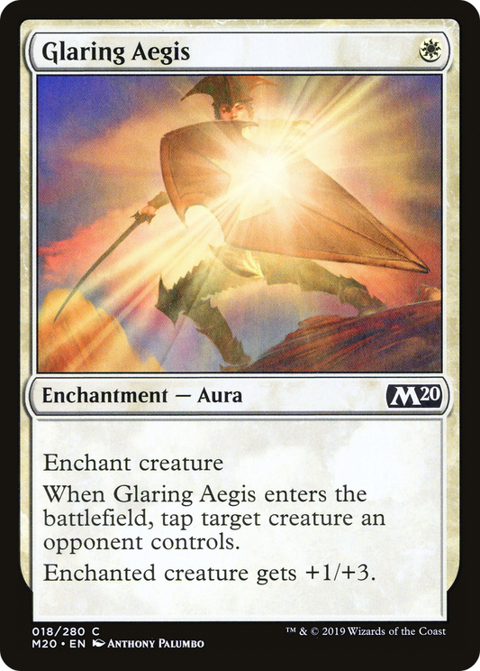 Glaring Aegis [Core Set 2020] Foil