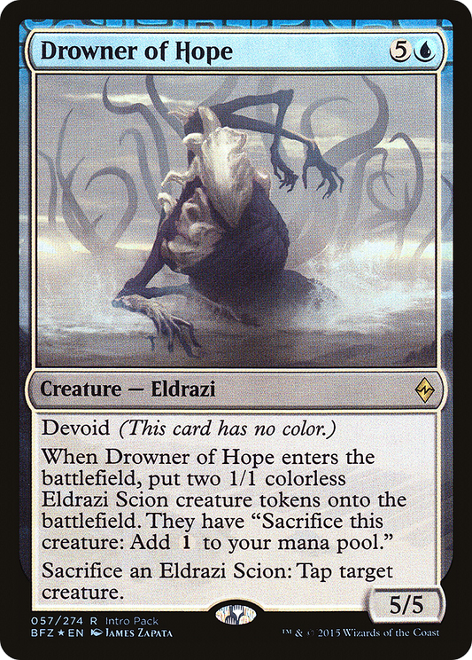 Drowner of Hope (Intro Pack) [Battle for Zendikar Promos]