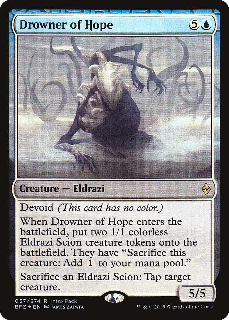 Drowner of Hope (Intro Pack) [Battle for Zendikar Promos] | Silver Goblin