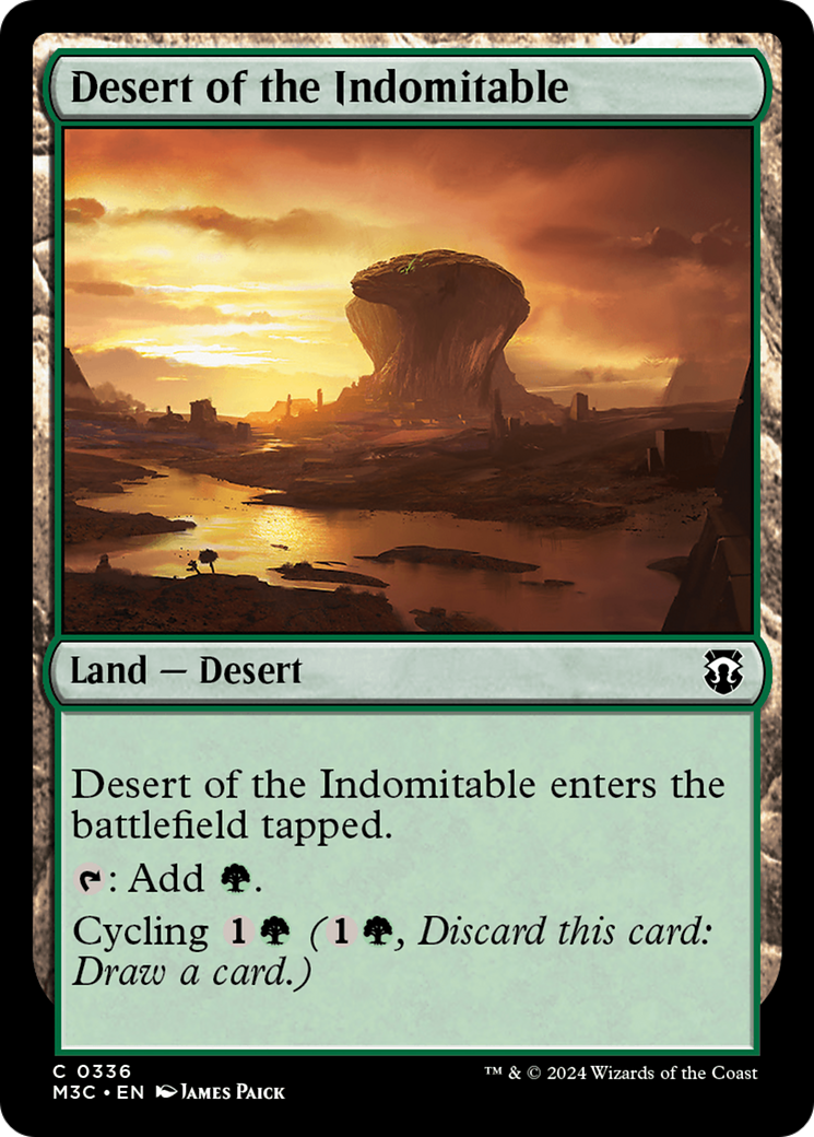 Desert of the Indomitable (Ripple Foil) [Modern Horizons 3 Commander] | Silver Goblin