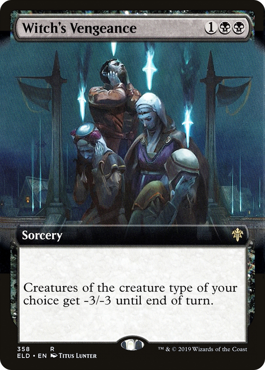 Witch's Vengeance (Extended Art) [Throne of Eldraine] Foil