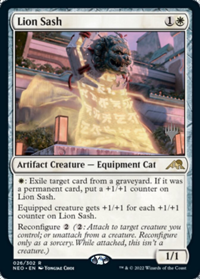 Lion Sash (Promo Pack) [Kamigawa: Neon Dynasty Promos] | Silver Goblin