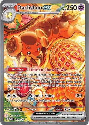 Dachsbun ex (Alternate Full Art) (169) Holofoil - Stellar Crown