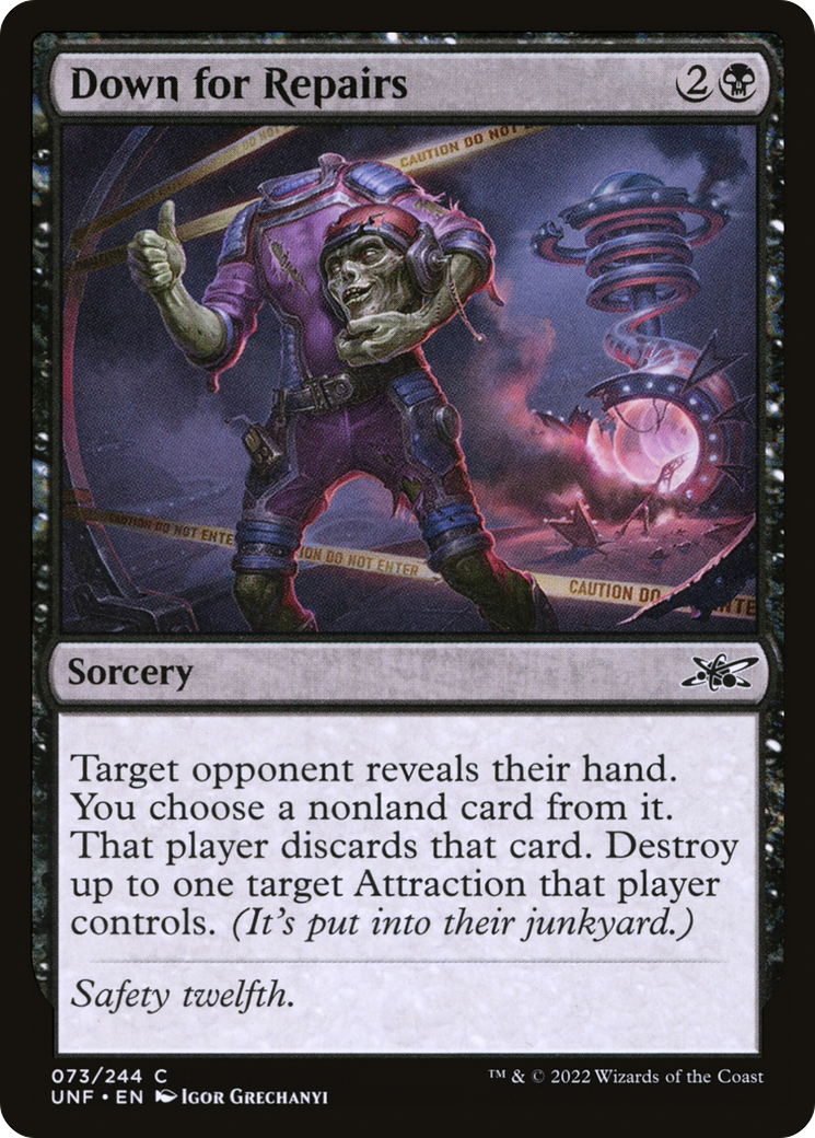 Down for Repairs [Unfinity] Foil