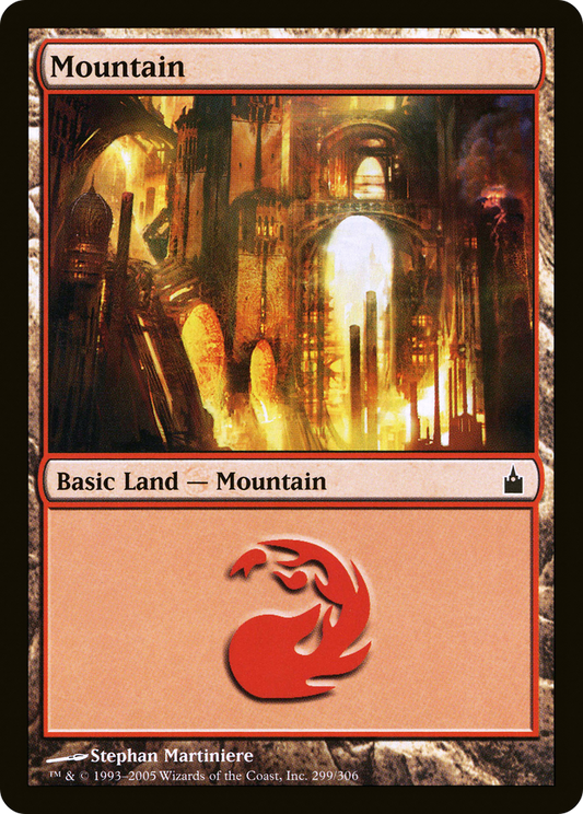 Mountain (299) [Ravnica: City of Guilds] Foil