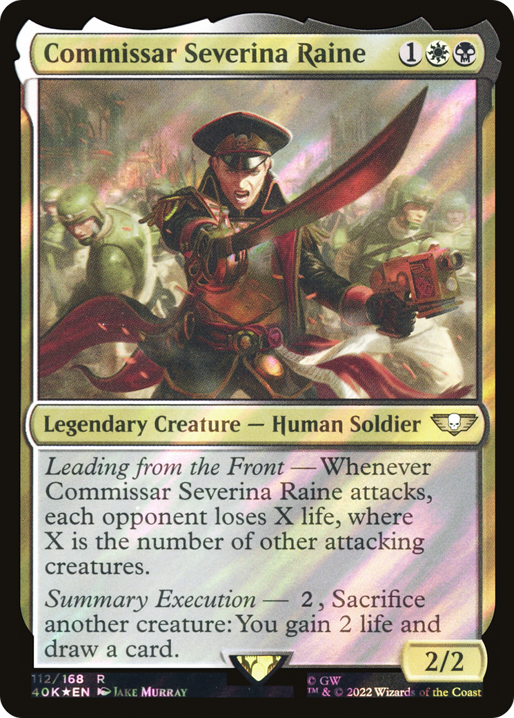 Commissar Severina Raine (Surge Foil) [Warhammer 40,000]