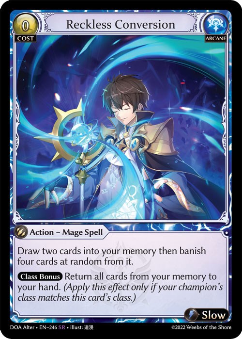 Reckless Conversion (246) [Dawn of Ashes: Alter Edition] Foil