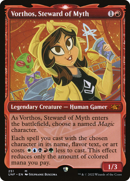 Vorthos, Steward of Myth (Showcase) [Unfinity] Foil