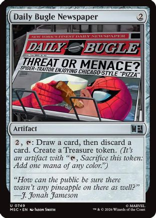 Daily Bugle Newspaper (749) - Commander: Marvel Super Heroes