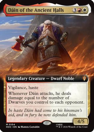 Dain of the Ancient Halls (Extended Art) (104) Foil - The Hobbit: Eternal-Legal