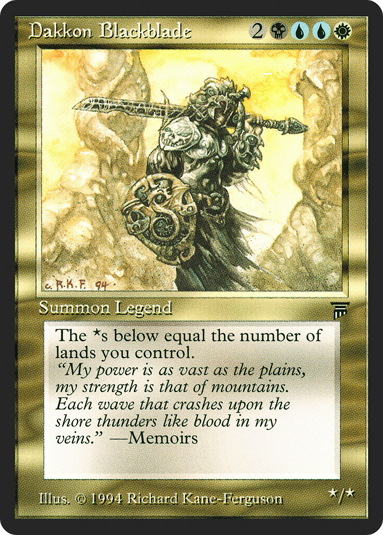 Dakkon Blackblade (225) - Legends