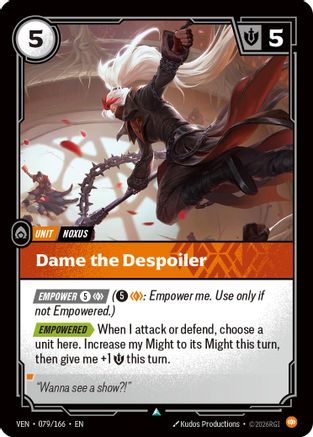 Dame the Despoiler (079) Foil - Vendetta