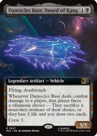 Damocles Base, Sword of Kang (Extended Art) (347) - Commander: Marvel Super Heroes