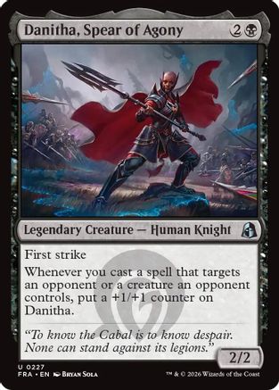 Danitha, Spear of Agony (227) Foil - Reality Fracture