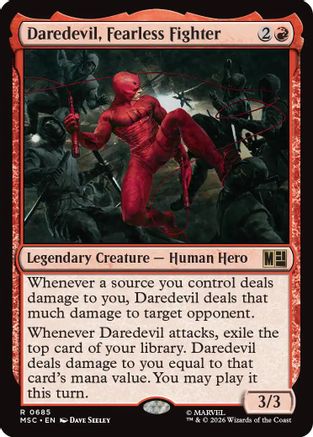 Daredevil, Fearless Fighter (685) - Commander: Marvel Super Heroes