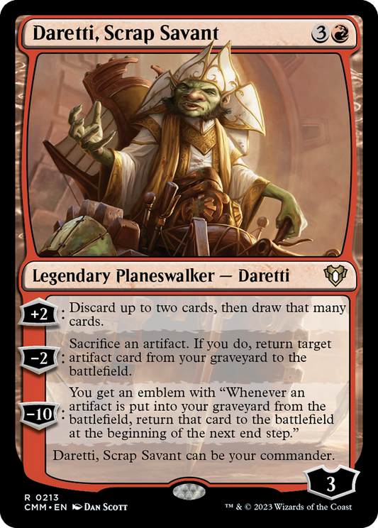 Daretti, Scrap Savant (213) Foil - Commander Masters