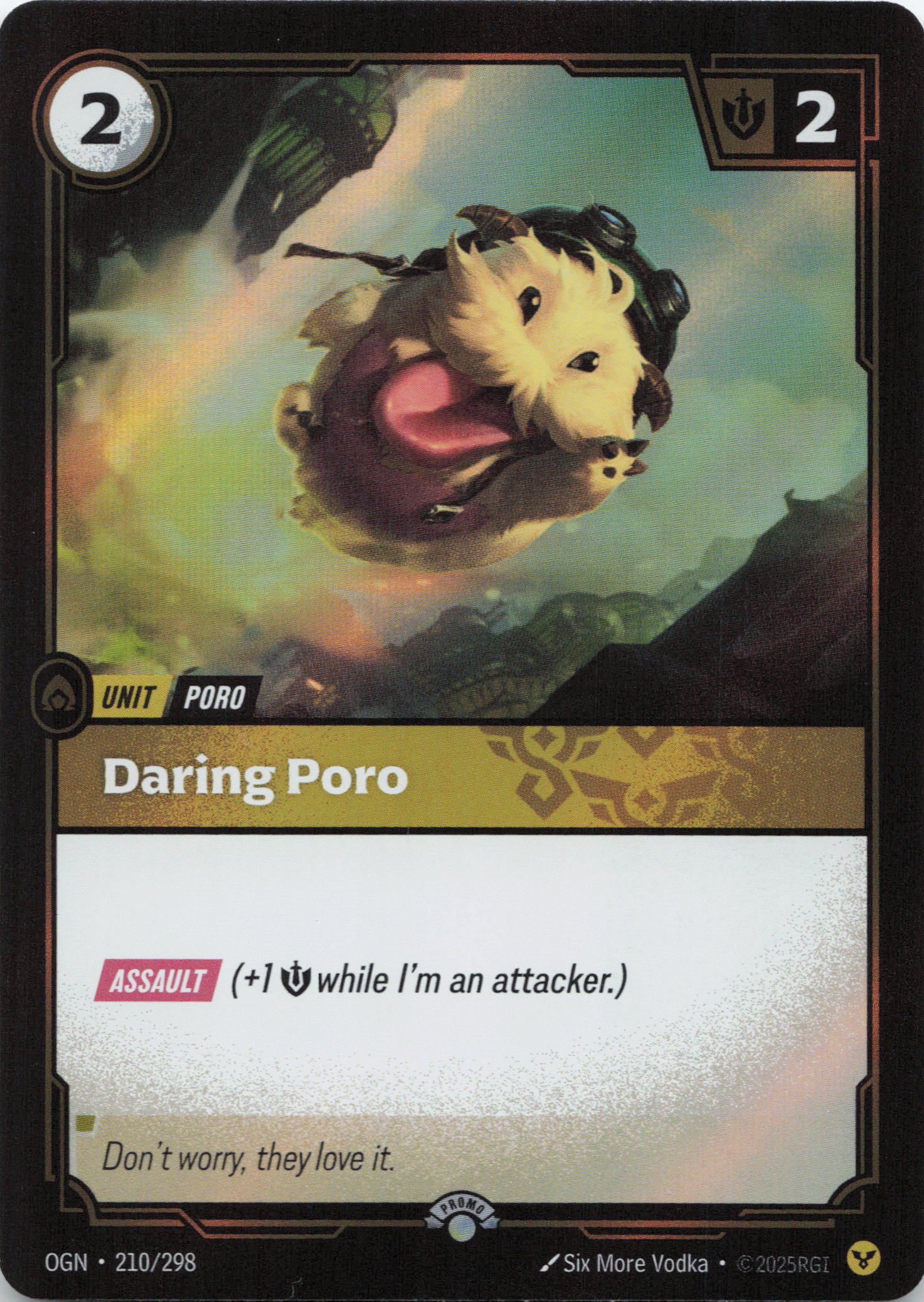Daring Poro (210) Foil - Riftbound Promotional Cards