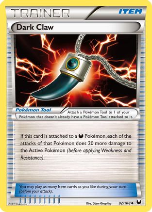 Dark Claw (92) Reverse Holofoil - Dark Explorers