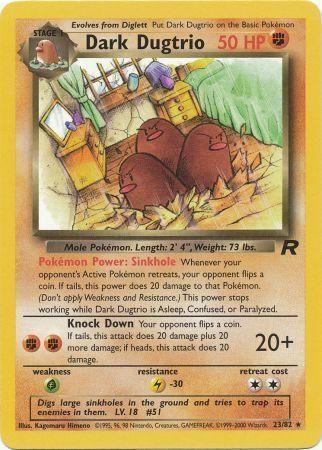 Dark Dugtrio (23) (Unlimited) - Team Rocket