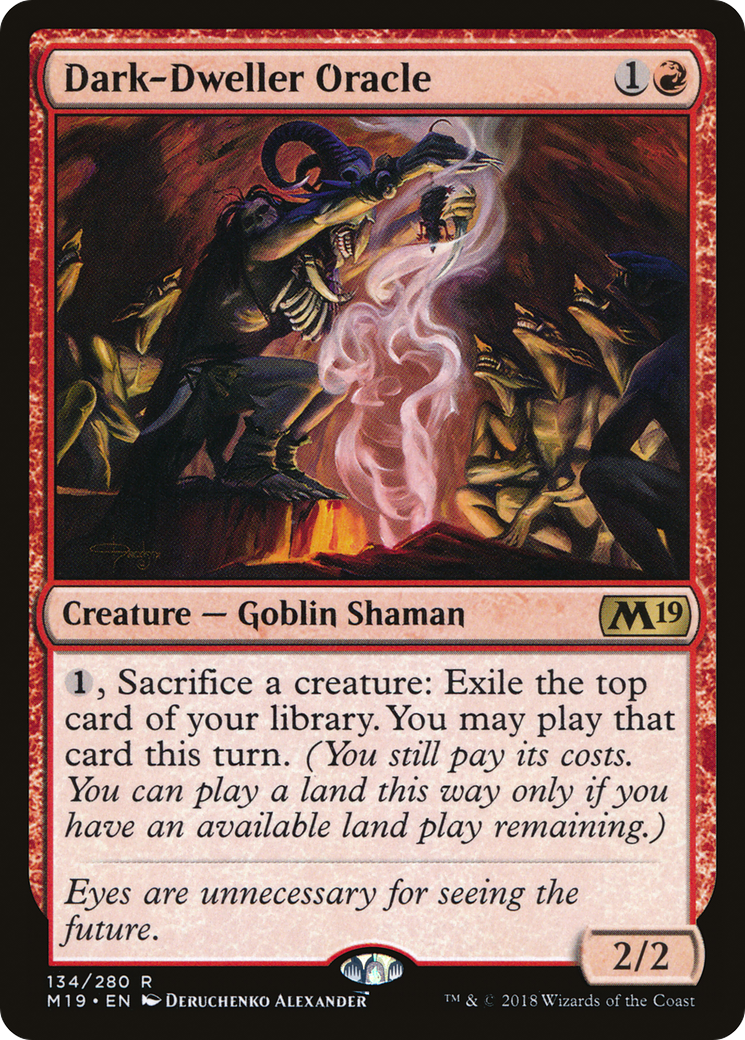 Dark-Dweller Oracle (134) - Core Set 2019 Foil