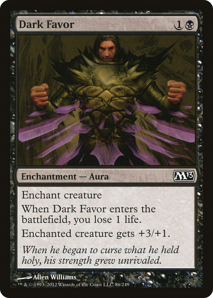 Dark Favor (086) Foil - Magic 2013