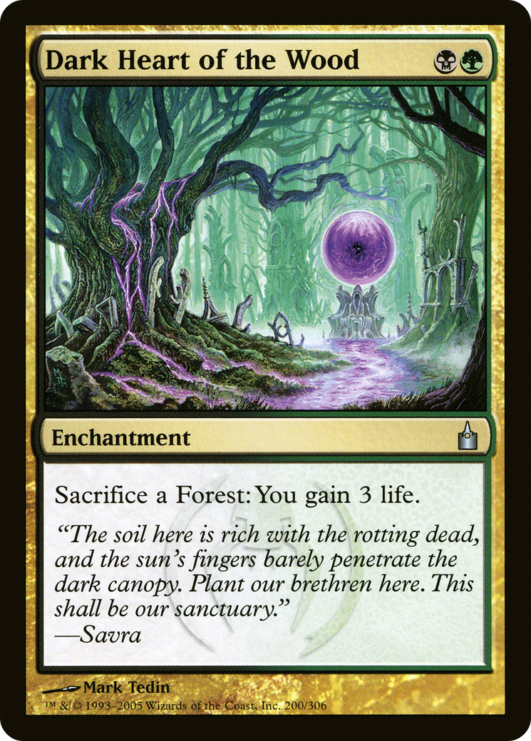 Dark Heart of the Wood (200) Foil - Ravnica: City of Guilds