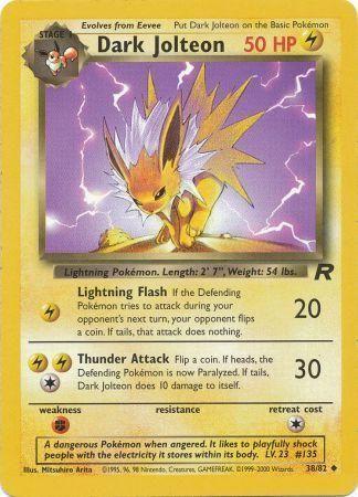 Dark Jolteon (38) (Unlimited) - Team Rocket
