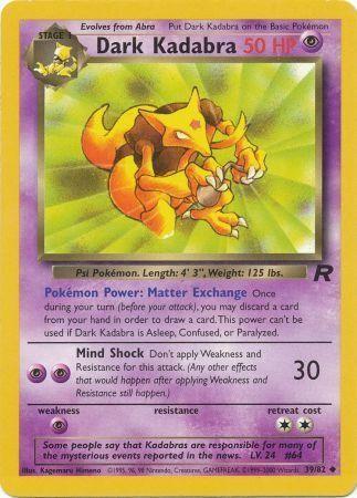 Dark Kadabra (39) (Unlimited) - Team Rocket