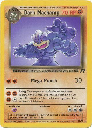 Dark Machamp (27) (Unlimited) - Team Rocket