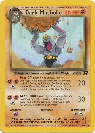 Dark Machoke (40) (Unlimited) - Team Rocket