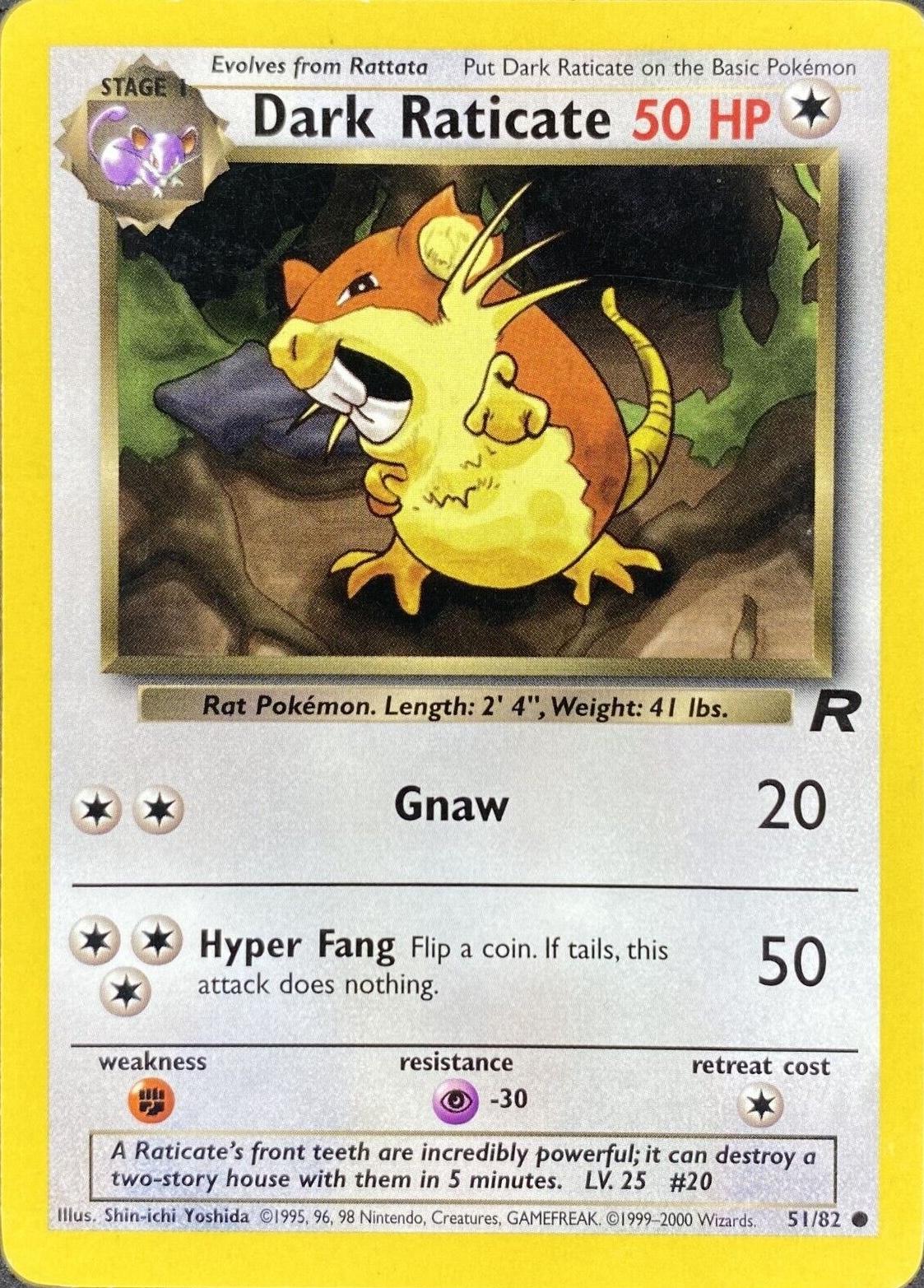 Dark Raticate (51) (Unlimited) - Team Rocket