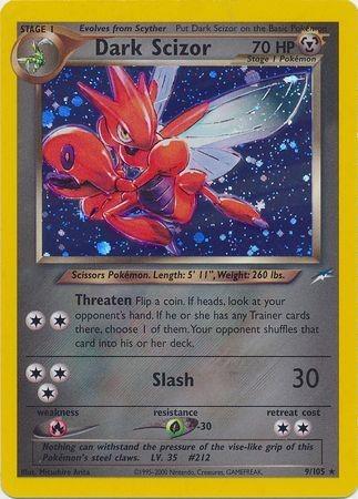 Dark Scizor (9) (Unlimited) Holofoil - Neo Destiny