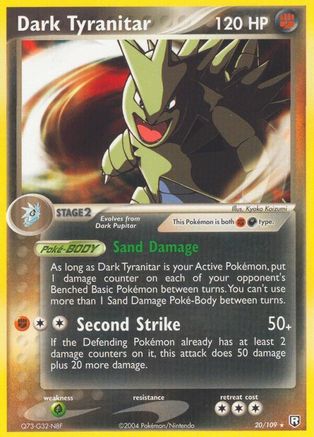 Dark Tyranitar (20) Reverse Holofoil - Team Rocket Returns