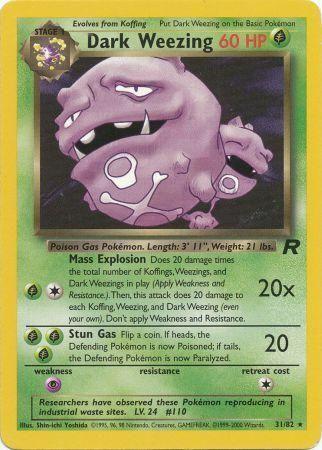 Dark Weezing (31) (Unlimited) - Team Rocket