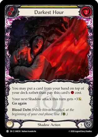 Darkest Hour (Yellow) (IAR210) Rainbow Foil - Usurp the Shadow Throne