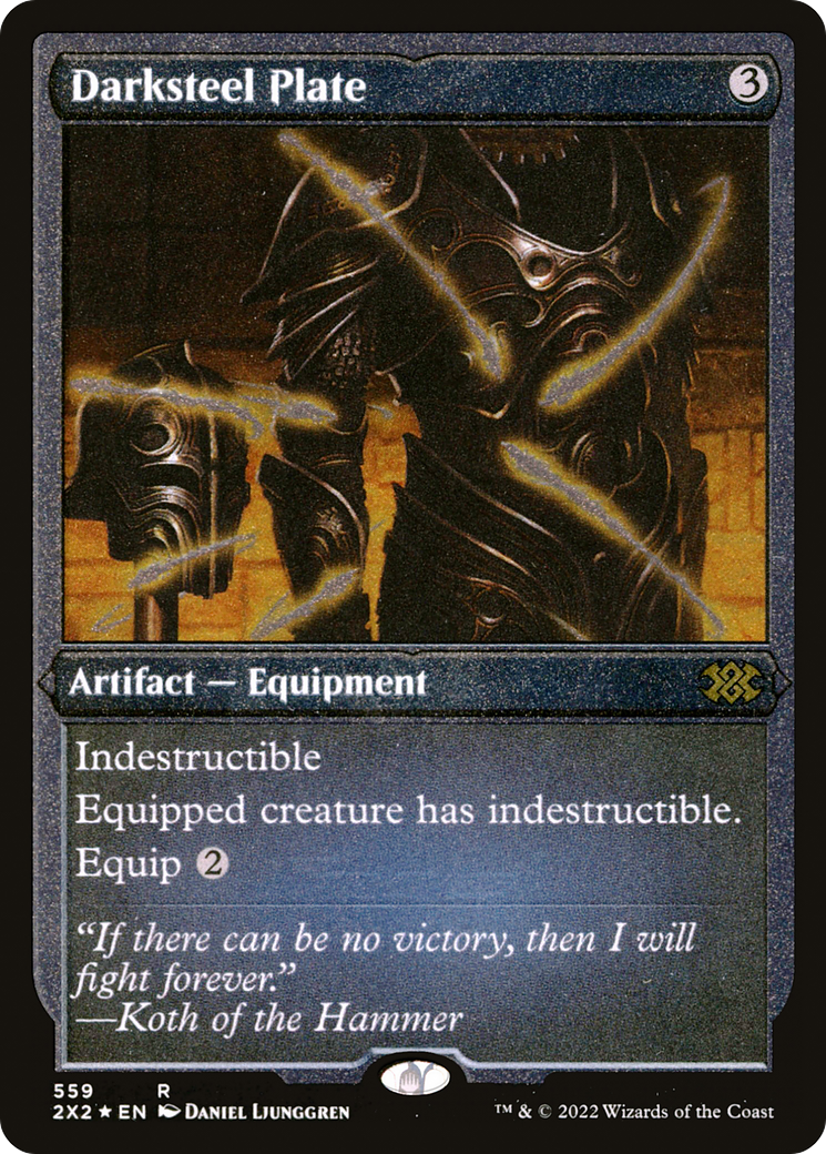Darksteel Plate (559) Etched Foil - Double Masters 2022