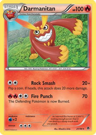 Darmanitan (21) Reverse Holofoil - Emerging Powers