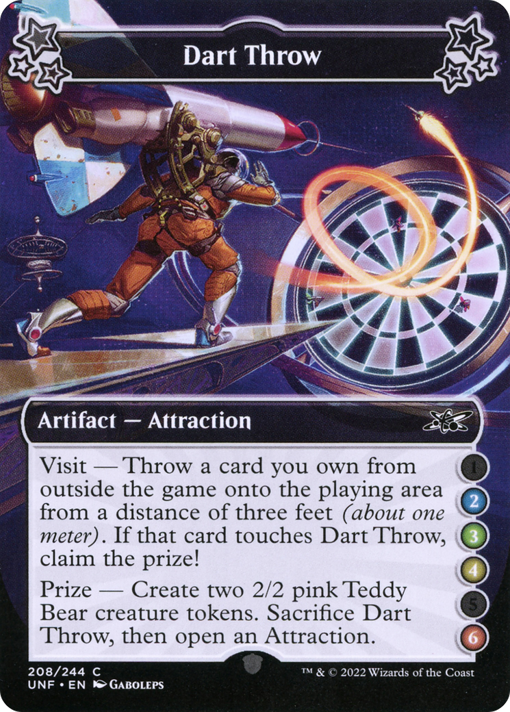 Dart Throw (208a) - Unfinity Foil