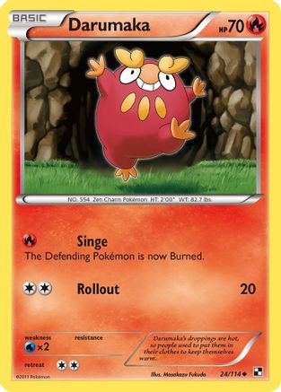 Darumaka (24) Reverse Holofoil - Black & White