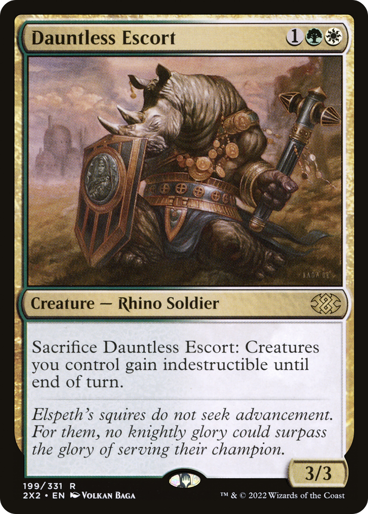 Dauntless Escort (199) Foil - Double Masters 2022