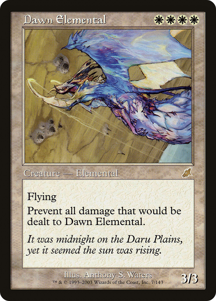 Dawn Elemental (007) Foil - Scourge