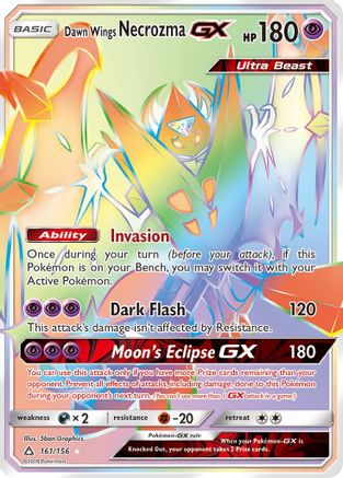 Dawn Wings Necrozma GX (161) Holofoil - Ultra Prism