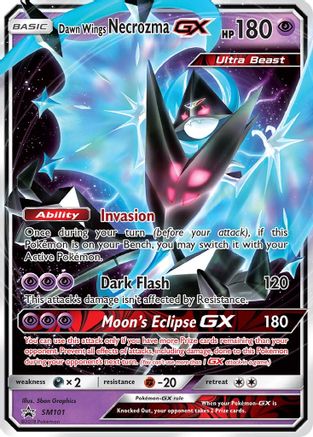 Dawn Wings Necrozma GX (SM101) Holofoil - Black Star Promos