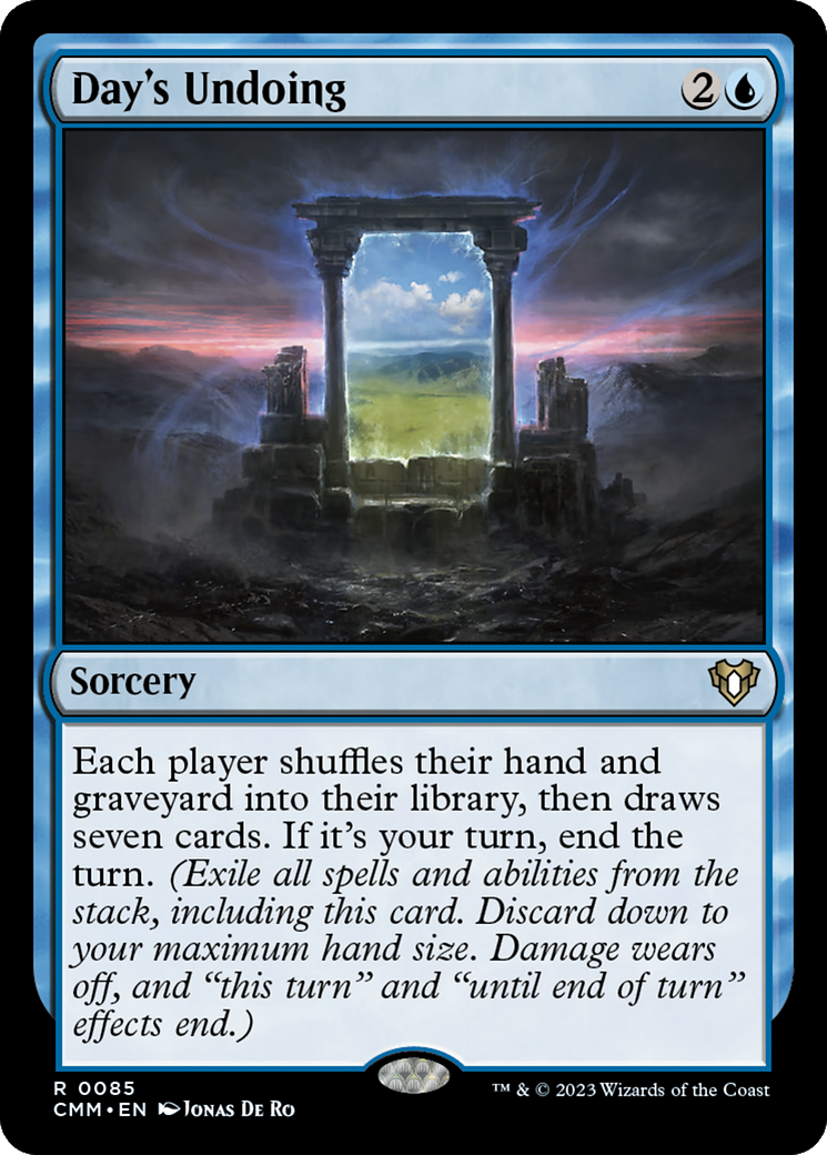 Day's Undoing (085) - Commander Masters